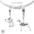 Weimaraner, Charm Holder, Necklace