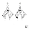 Wire Fox Terrier Head, Earring