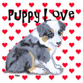 Australian Shepherd Puppy Love - Adult Unisex Hoodie Sweatshirt