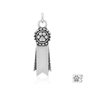 Rosette Paw Ribbon, Pendant