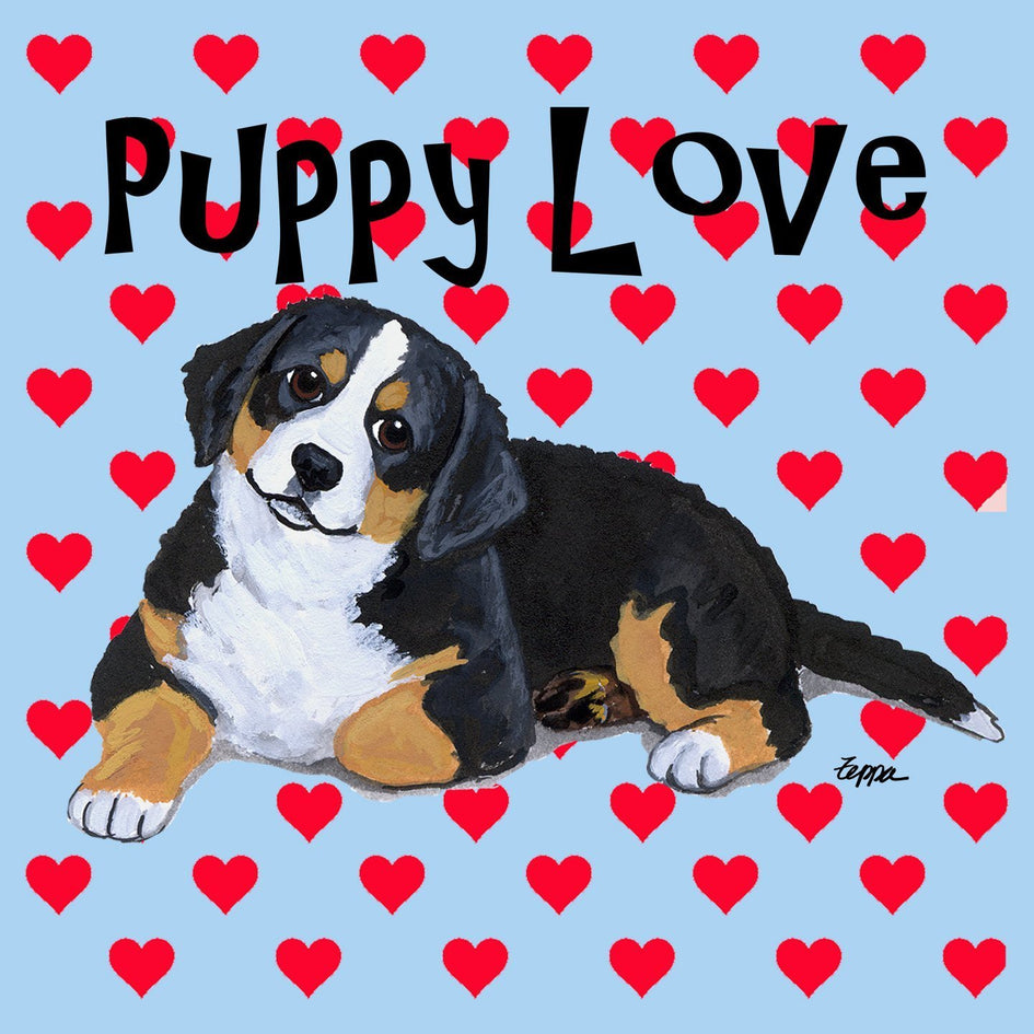 Bernese Mountain Dog Puppy Love - Adult Unisex T-Shirt