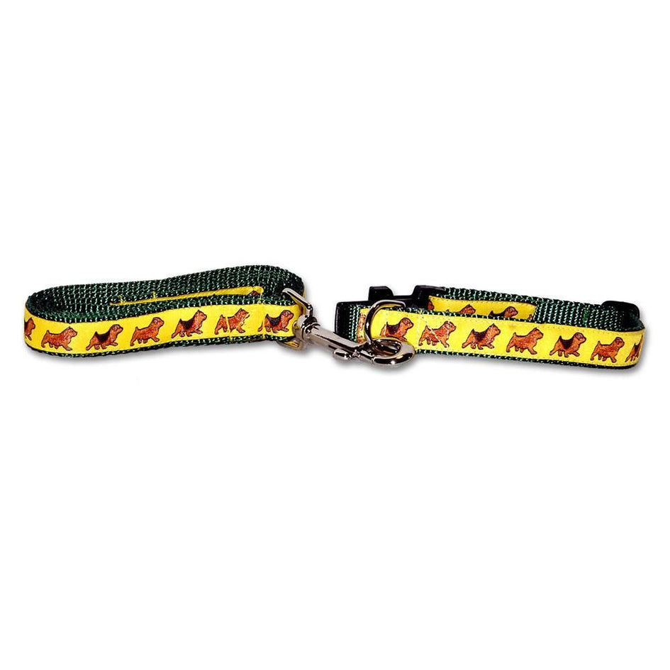 Norfolk and Norwich Terriers Collar and Leash Set