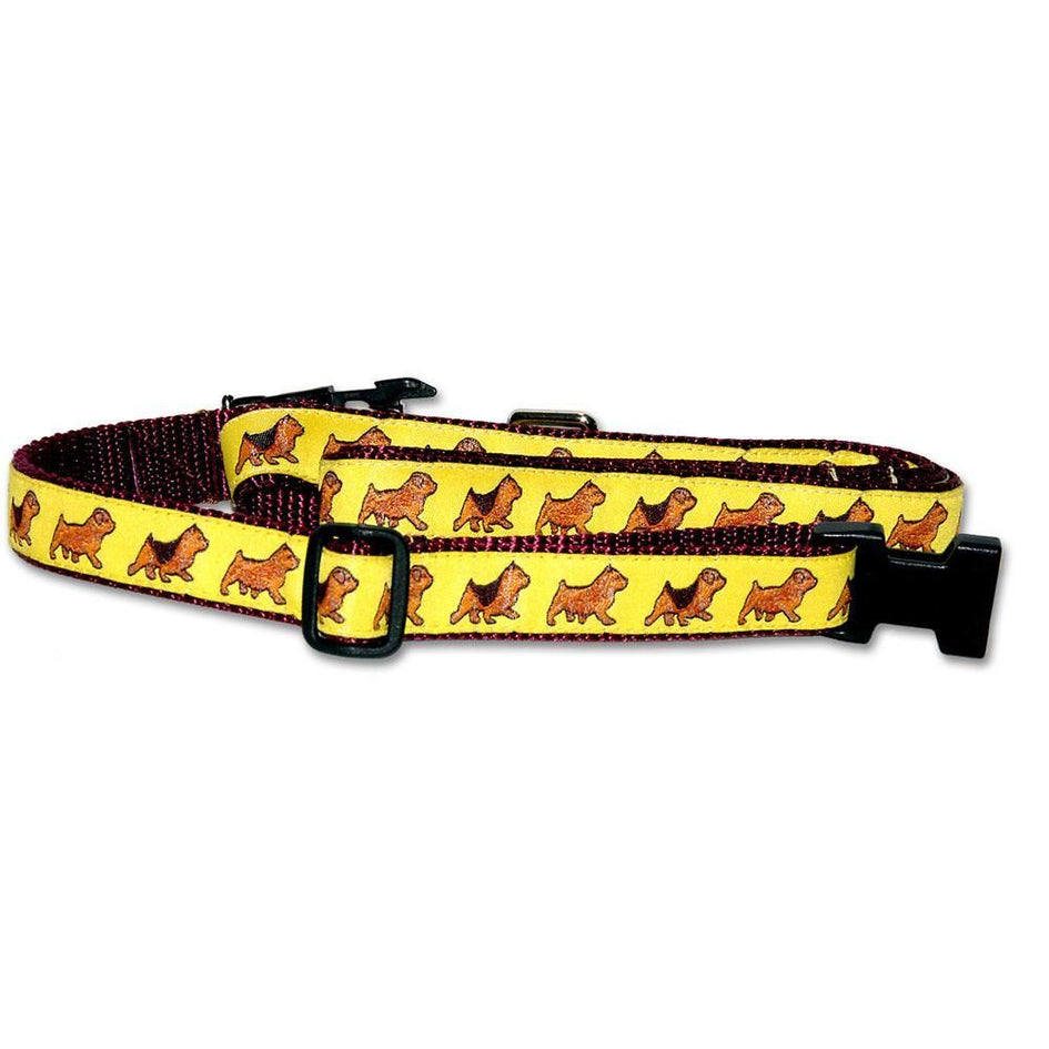 Norfolk and Norwich Terriers Collar and Leash Set