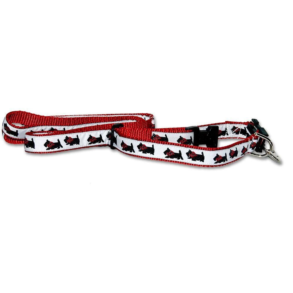 Scottish Terrier Collar and Leash Set