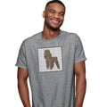 Brown Poodle Love Text - Adult Unisex T-Shirt