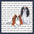 Cavalier King Charles Spaniel Love Text - Adult Unisex Hoodie Sweatshirt