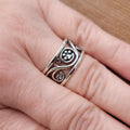 Sterling Silver Life Long Journey Paws Ring