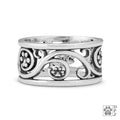 Sterling Silver Life Long Journey Paws Ring