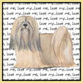 Lhasa Apso Love Text - Adult Unisex T-Shirt