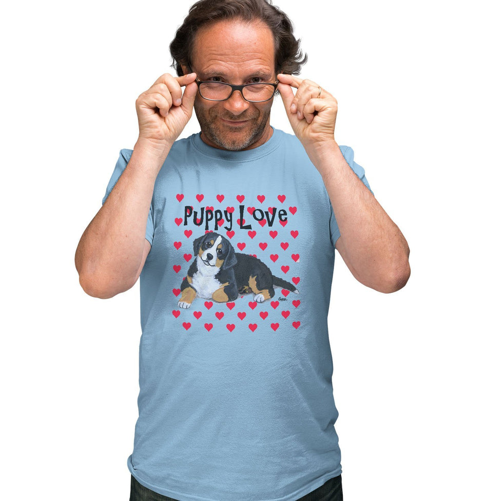 Bernese Mountain Dog Puppy Love - Adult Unisex T-Shirt