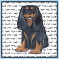 Black & Tan Cavalier King Charles Spaniel Love Text - Adult Unisex T-Shirt