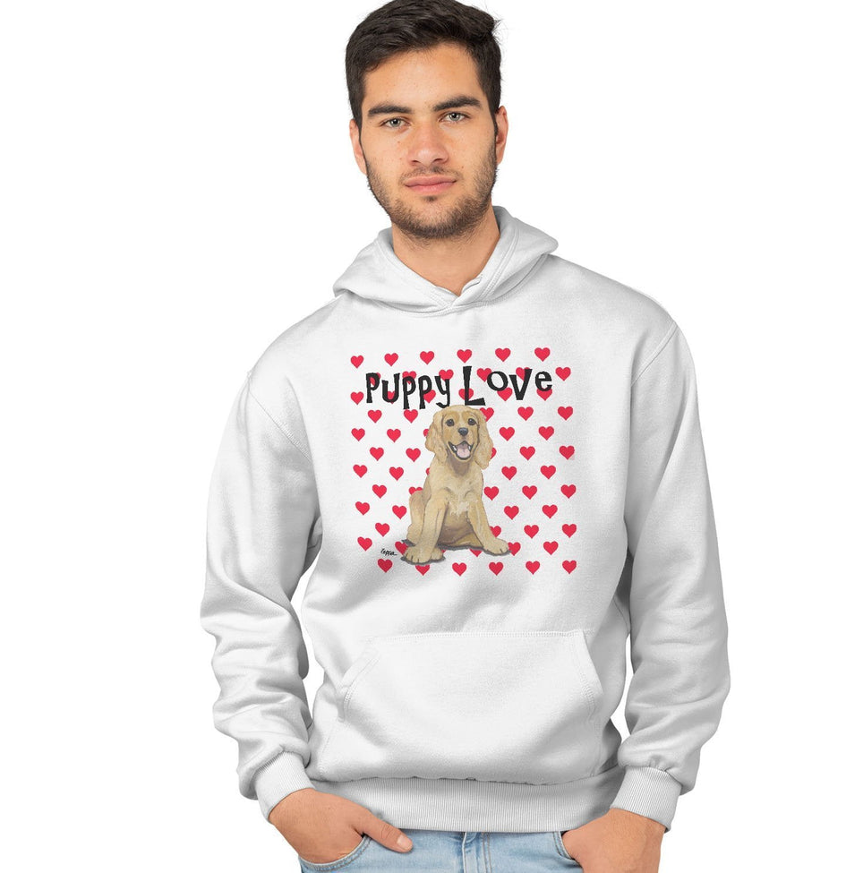 Cocker Spaniel Puppy Love - Adult Unisex Hoodie Sweatshirt