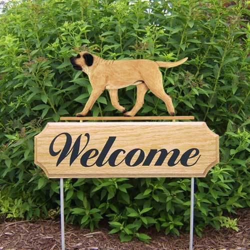 Mastiff Welcome Sign