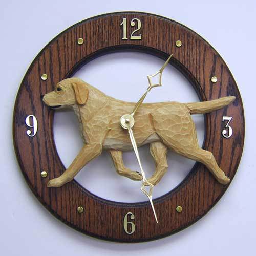 Airedale Terrier Wall offers Clock - Solid Oak Working Clock