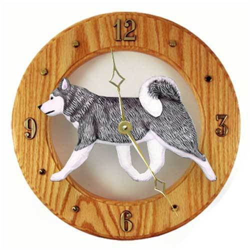 Siberian Husky Wall Clock