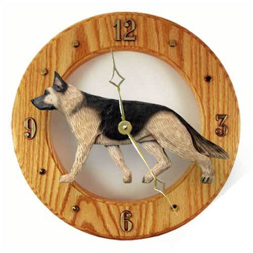 Free Ship-German Shepherd Wall Clocks- HandCrafted Quality Beautiful German Shepherd store Wall Clocks. On Sale, was 119.00.