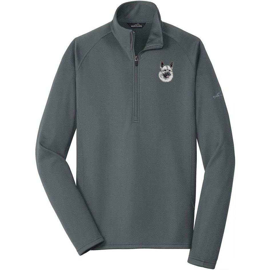 Embroidered Eddie Bauer Mens Base Layer Fleece Irongate Gray 3X-Large Norwegian Elkhound D144