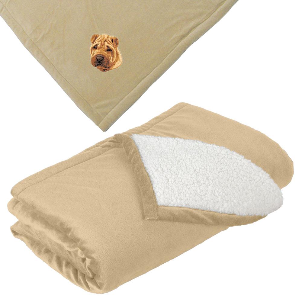 Chinese Shar Pei Embroidered Blankets AKC Shop