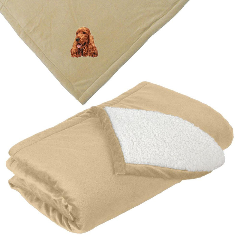 English Cocker Spaniel Embroidered Blankets