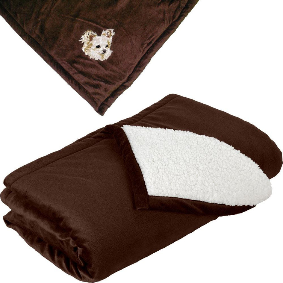 Embroidered Blankets Brown  Chihuahua DV206