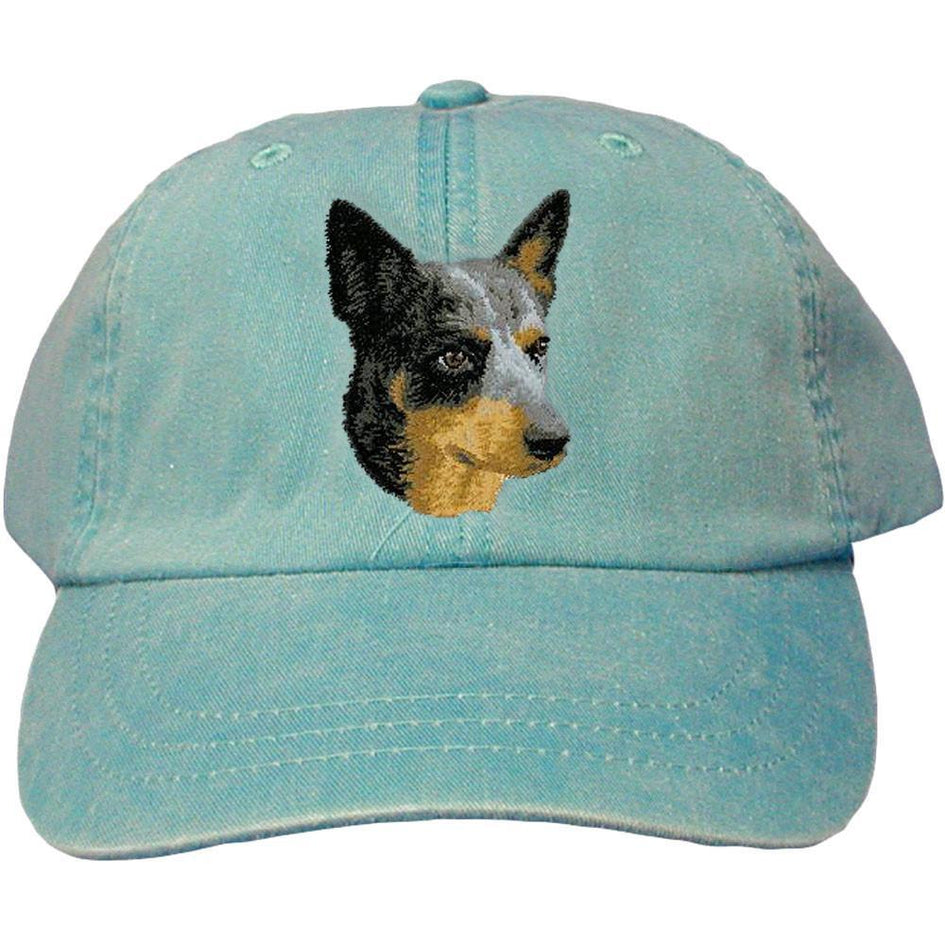 Embroidered Baseball Caps Turquoise  Australian Cattle Dog D99