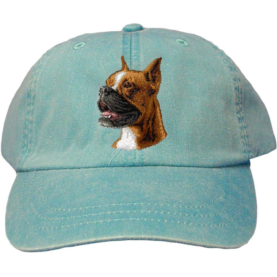 Embroidered Baseball Caps Turquoise  Boxer D19