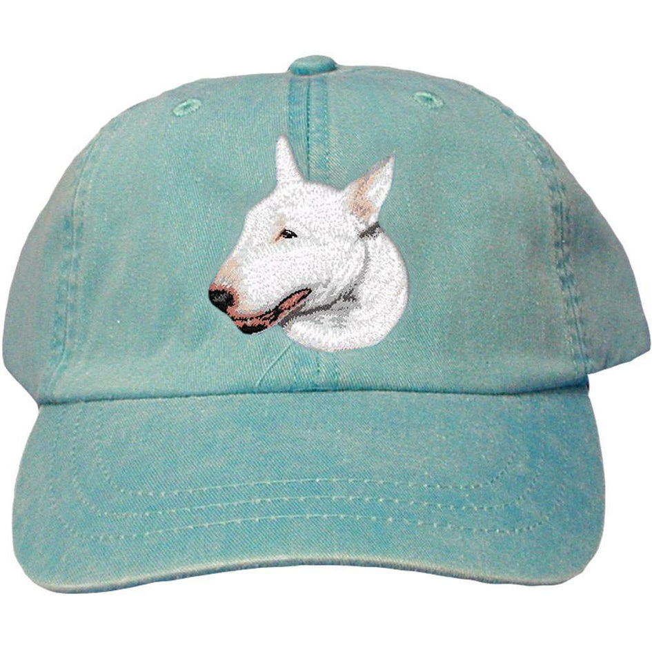 Embroidered Baseball Caps Turquoise  Bull Terrier D88