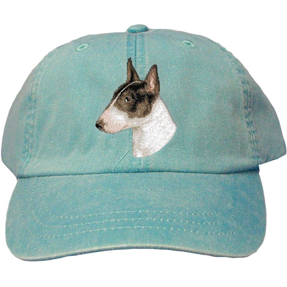 Embroidered Baseball Caps Turquoise  Bull Terrier D96