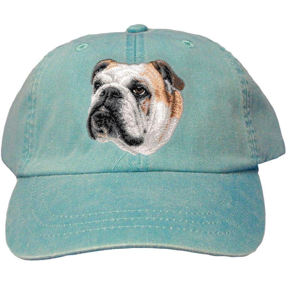 Embroidered Baseball Caps Turquoise  Bulldog D59