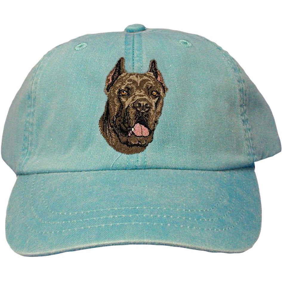 Embroidered Baseball Caps Turquoise  Cane Corso DV166