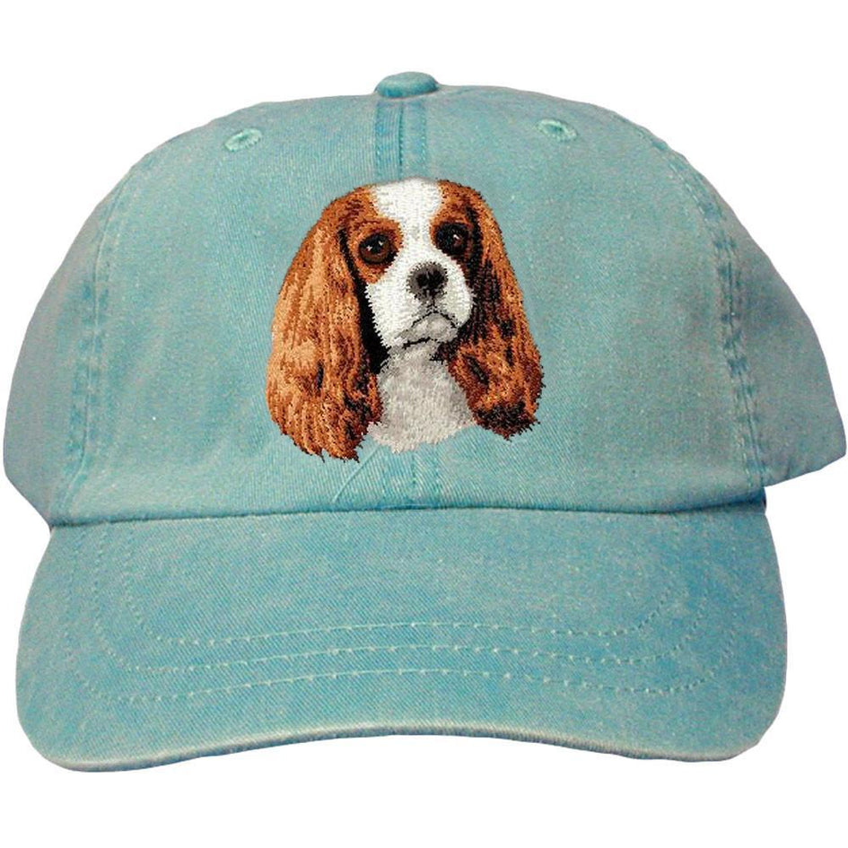 Embroidered Baseball Caps Turquoise  Cavalier King Charles Spaniel D11
