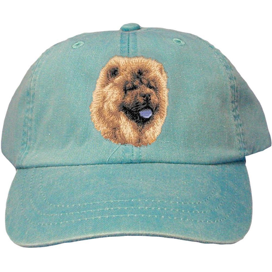 Embroidered Baseball Caps Turquoise  Chow Chow D118