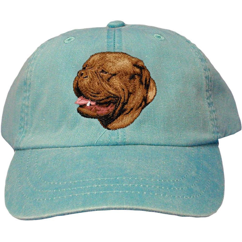 Embroidered Baseball Caps Turquoise  Dogue de Bordeaux D39