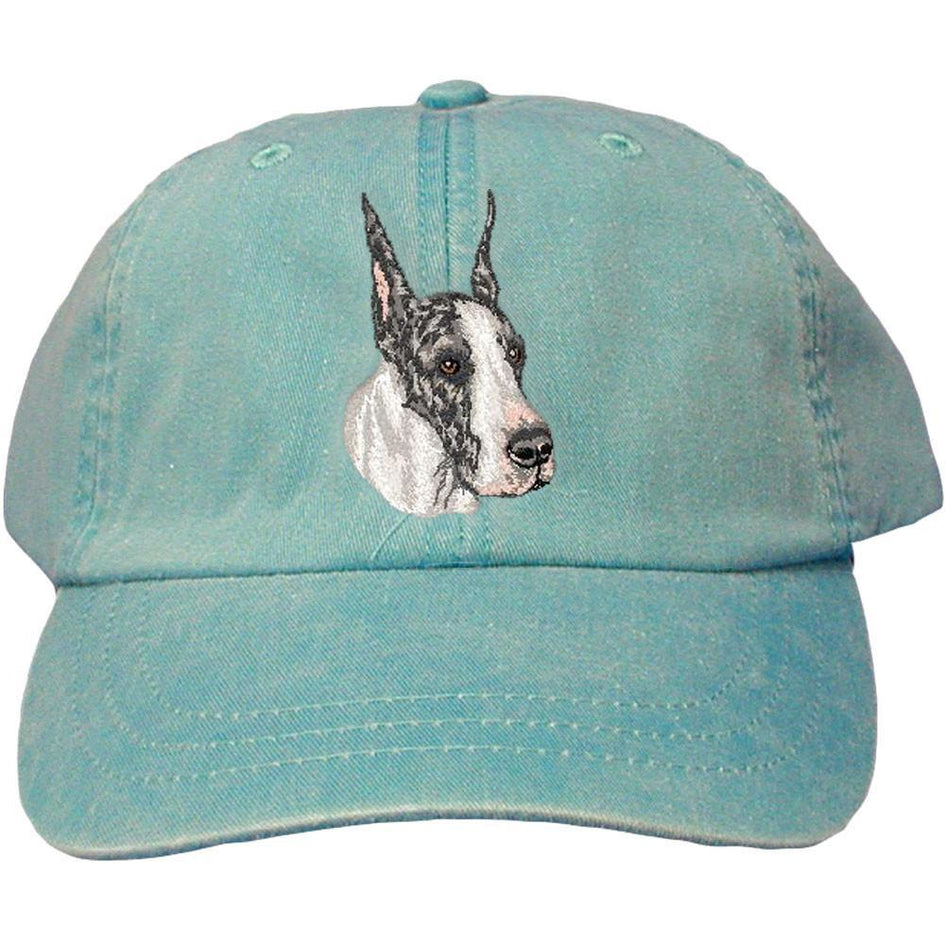 Embroidered Baseball Caps Turquoise  Great Dane DV459
