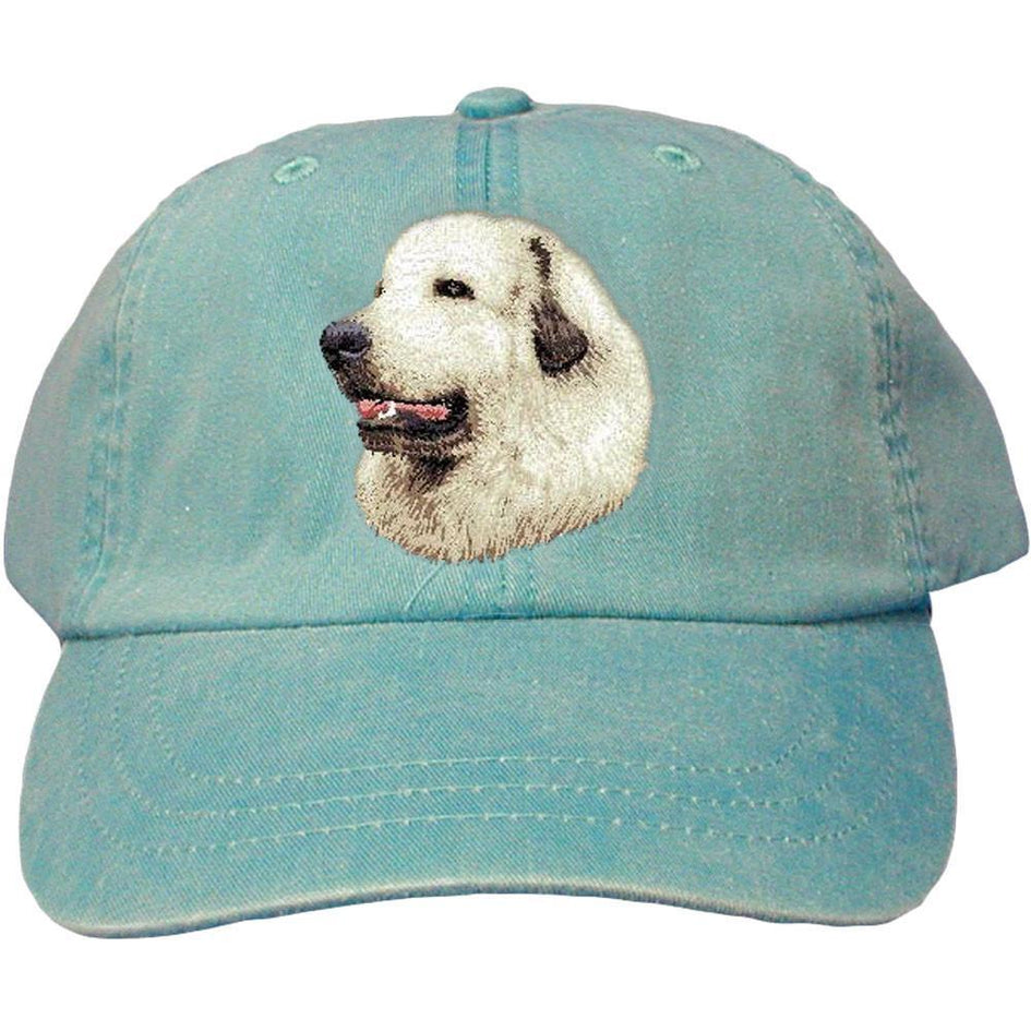 Embroidered Baseball Caps Turquoise  Great Pyrenees D27