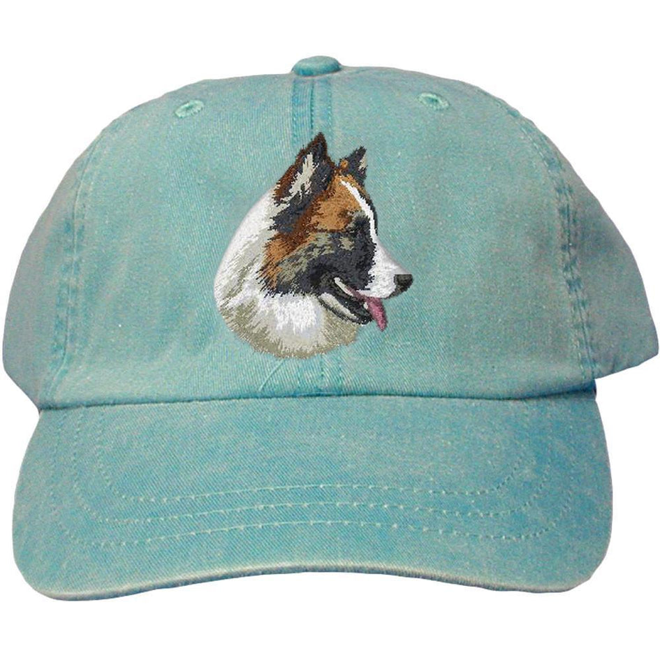 Embroidered Baseball Caps Turquoise  Icelandic Sheepdog DJ482