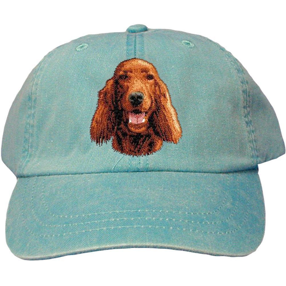 Embroidered Baseball Caps Turquoise  Irish Setter D23
