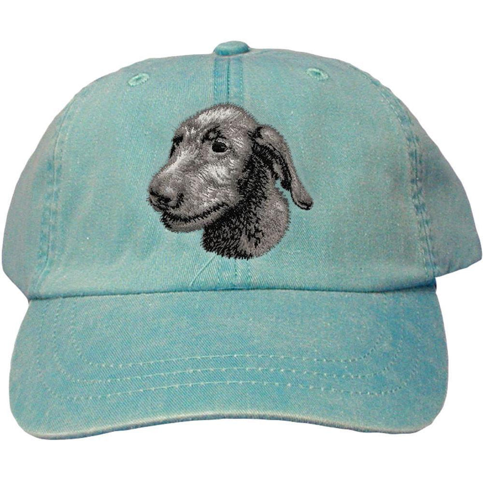 Embroidered Baseball Caps Turquoise  Irish Wolfhound D75