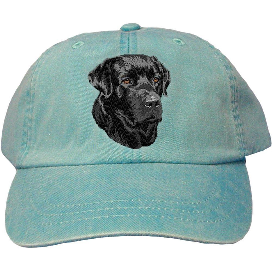 Embroidered Baseball Caps Turquoise  Labrador Retriever DM248