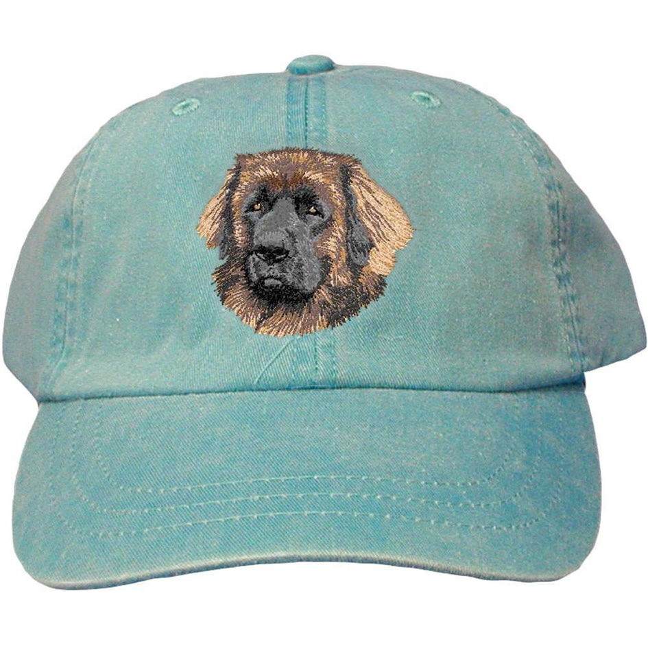 Embroidered Baseball Caps Turquoise  Leonberger DV221