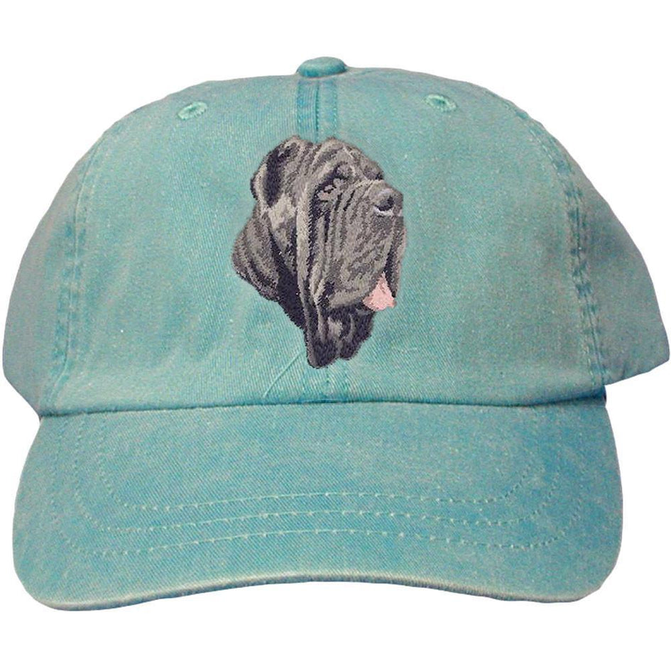 Embroidered Baseball Caps Turquoise  Neapolitan Mastiff DM163