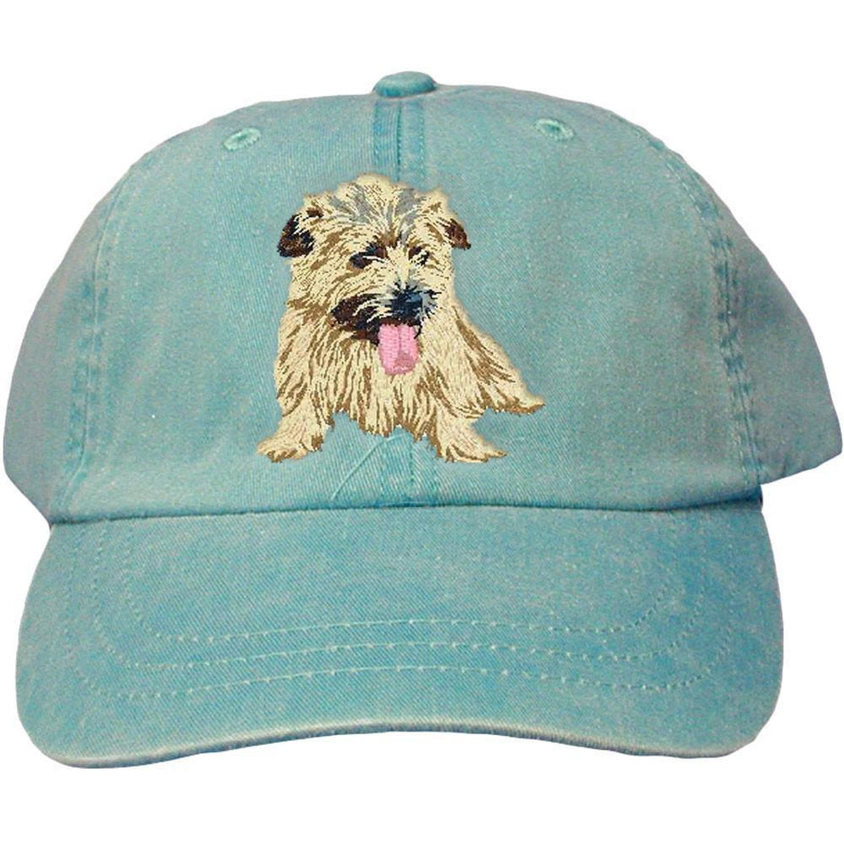 Embroidered Baseball Caps Turquoise  Norfolk Terrier DJ301