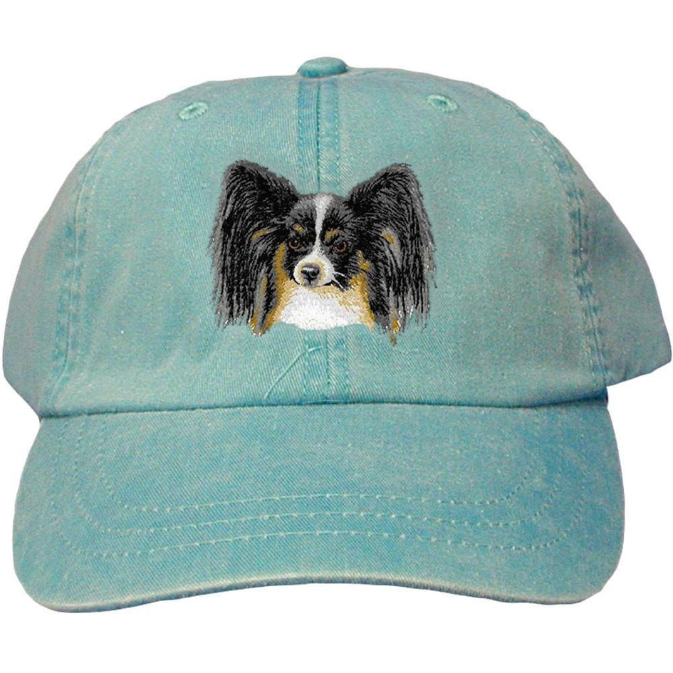 Embroidered Baseball Caps Turquoise  Papillon D151