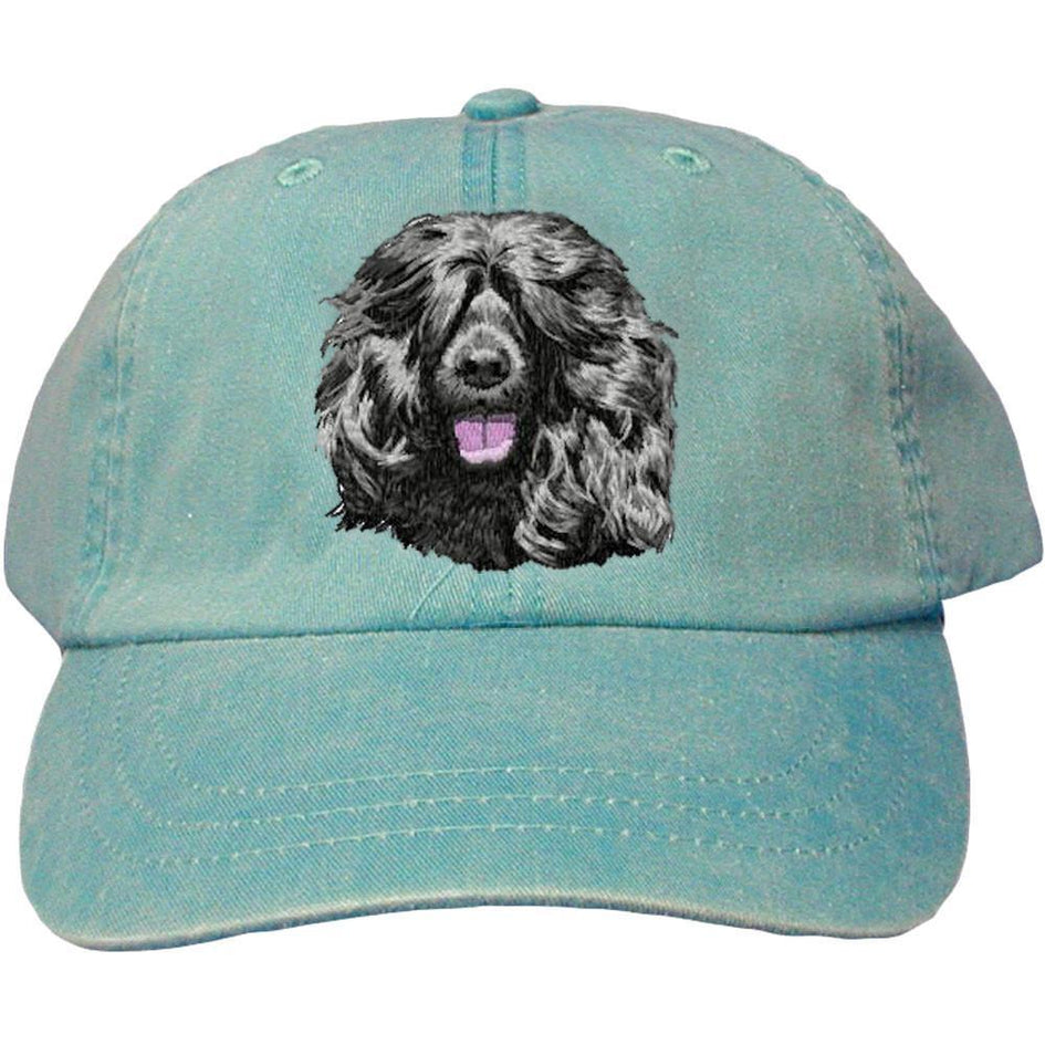 Embroidered Baseball Caps Turquoise  Portuguese Water Dog DM452