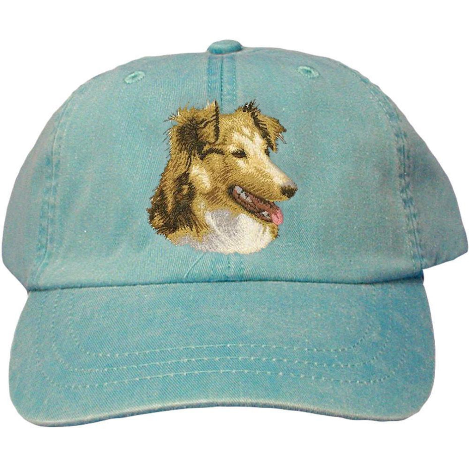 Embroidered Baseball Caps Turquoise  Shetland Sheepdog D84