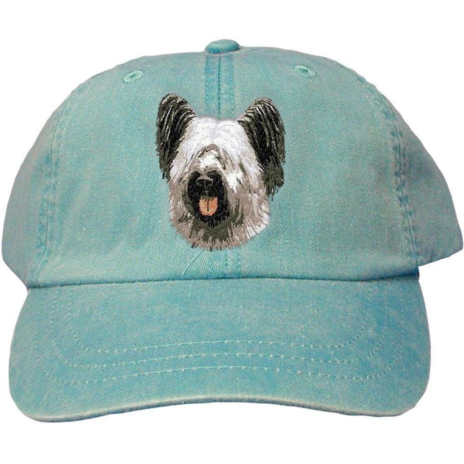 Embroidered Baseball Caps Turquoise  Skye Terrier DN392