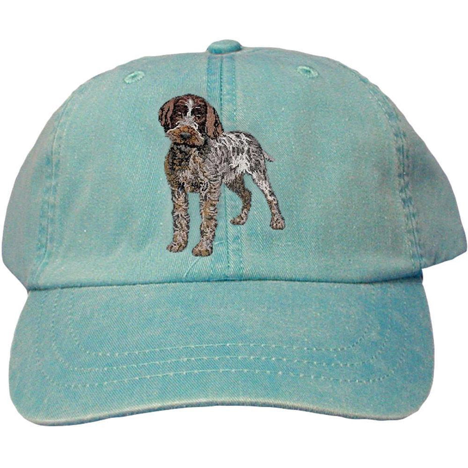 Embroidered Baseball Caps Turquoise  Wirehaired Pointing Griffon DV193