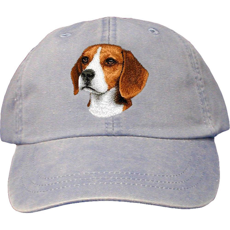 Embroidered Baseball Caps Light Blue  Beagle D31