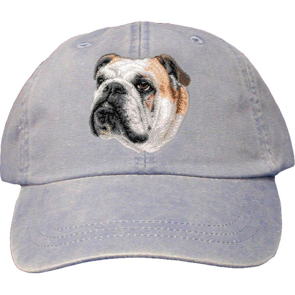 Embroidered Baseball Caps Light Blue  Bulldog D59