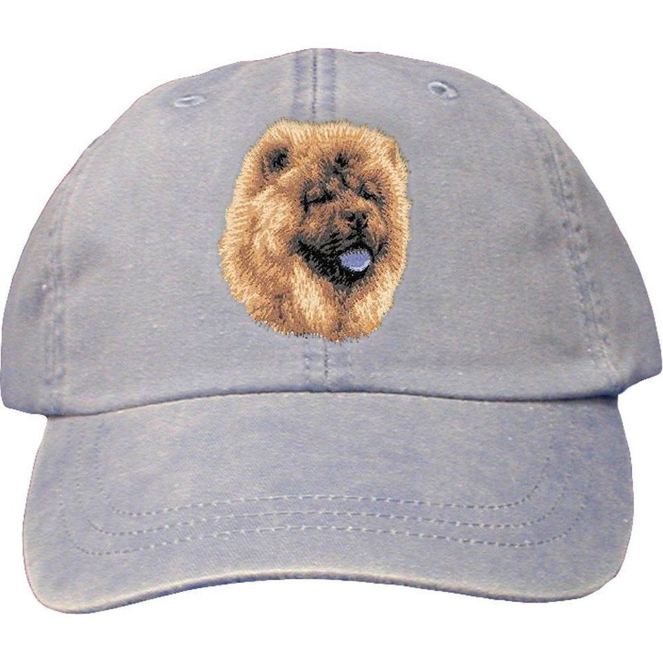 Embroidered Baseball Caps Light Blue  Chow Chow D118